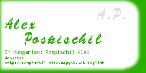 alex pospischil business card